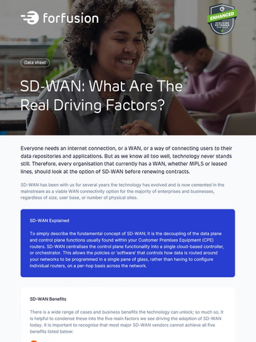 SD-WAN: What are the real driving factors?