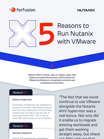 5 Reasons to run Nutanix with VMware