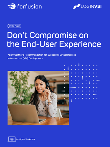 Don’t compromise on the end-user experience